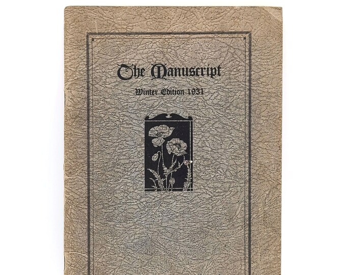 The Manuscript - Winter Edition 1931 (Oregon State College/University) Literary Journal w/ Early Prose by Ardyth Kennelly