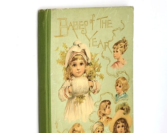 Babes of the Year 1889 Illustrated by Maud Humphrey verse by Edith Matilda Thomas ~ antique ~ chromolithograph
