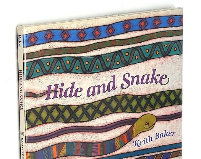 Hide and Snake 1991 Keith Baker SIGNED ~ First Edition ~ Children's
