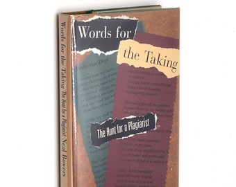 Words for the Taking: The Hunt for a Plagiarist SIGNED w/ Personal Letter from Neal Bowers ~ Poetry Literary Plagiarism Sleuthing