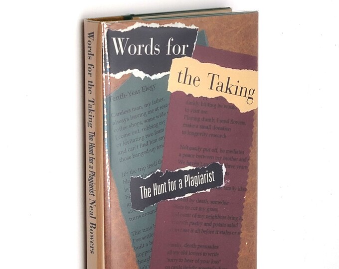 Words for the Taking: The Hunt for a Plagiarist SIGNED w/ Personal Letter from Neal Bowers ~ Poetry Literary Plagiarism Sleuthing