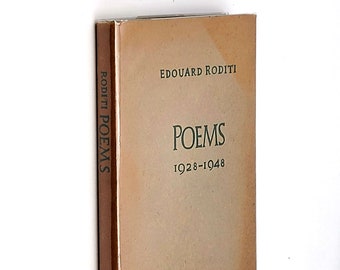 Poems 1928-1948 Edouard Roditi (First Edition, 1949) Poetry