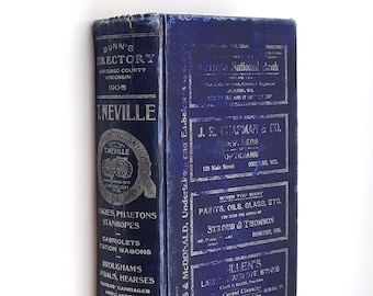 Bunn's 1905 City Directory of Winnebago County, Wisconsin, incl. Oshkosh, Neenah, Menasha, Omro, Winneconne + other villages