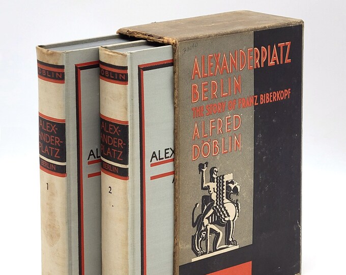 Alexanderplatz Berlin 1931 Alfred Doblin ~ First Edition in slipcase ~ novel of Weimar Republic