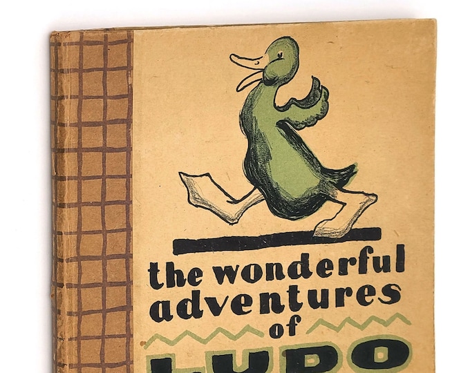 The Wonderful Adventures of Ludo the Little Green Duck by JACK ROBERTS 1924 Printed at Maison Alfred Tolmer Paris Children's Picture Book