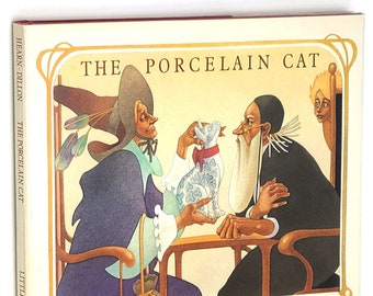 The Porcelain Cat by Michael Patrick Hearn 1987 Illustrated and SIGNED by Leo & Diane Dillon