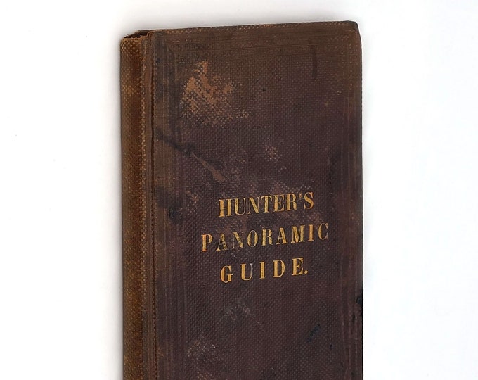 William Hunter's Panoramic Guide from Niagara Falls to Quebec City 1857 Antique St Lawrence River Travel Guide with map ~ Alfred Waud