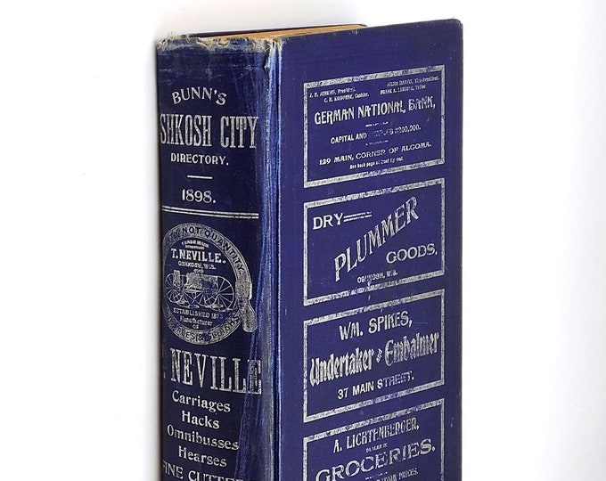 Bunn's Oshkosh, Wisconsin 1898 City Directory [Winnebago County]