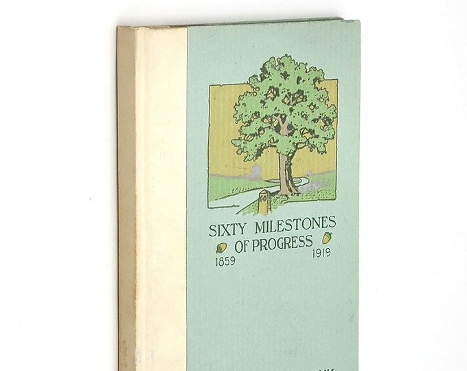 Sixty Milestones of Progress 1859-1919 Hardcover by Martin Fitzgerald - Portland, Oregon - Banks - Banking - History - Ladd & Tilton