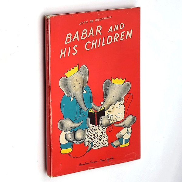 Babar and His Children 1938 Jean de Brunhoff ~ early issue in Dust Jacket