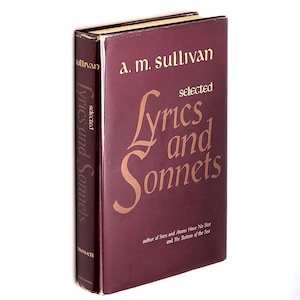 Paroles et sonnets choisis SIGNÉ 1970 Aloysius Michael Sullivan ~ Poésie