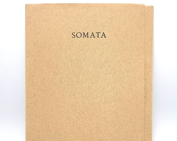 Somata by PHILLIP FOSS Jr 1982 SIGNED ~ Schanilec ~Native American ~  Indian ~ Poetry ~ Verse ~ New Mexico