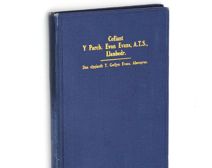 Cofiant y Parch Evan Evans, Llanbedr 1926 Wales Ardudwy Meirionnydd Gwynedd