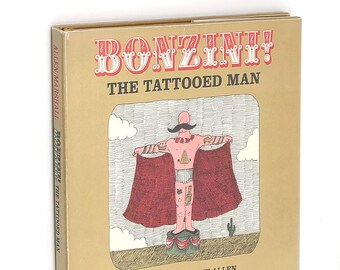 Bonzini! The Tattooed Man SIGNED 1976 by JEFFREY ALLEN illustrated by James Marshall ~ First Edition