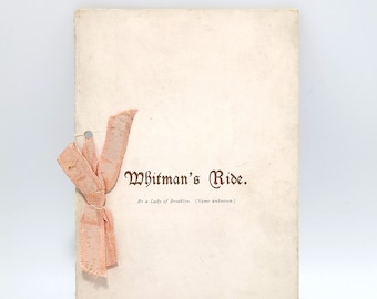 Whitman's Ride Alice Wellington Rollins 1892 Poem Marcus Whitman to Save Oregon