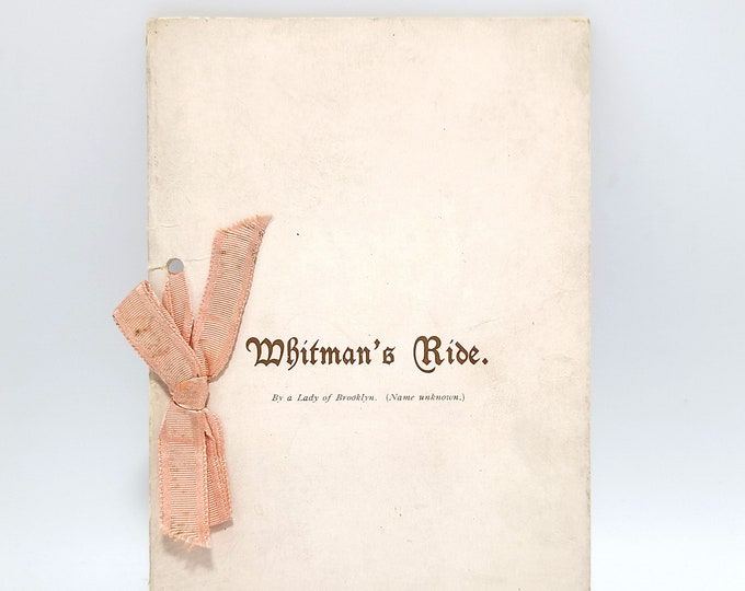 Whitman's Ride Alice Wellington Rollins 1892 Poem Marcus Whitman to Save Oregon