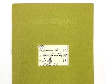 The Ledger by ROBERT KROETSCH circa 1979 ~ Poetry ~ Modern ~ Postmodern