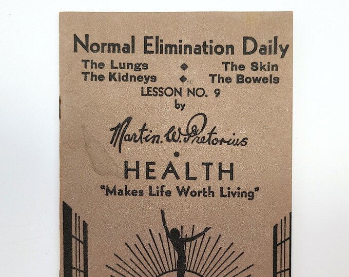 Eating to Insure Normal Elimination [Daily] by MARTIN PRETORIUS 1933 Constipation - Health