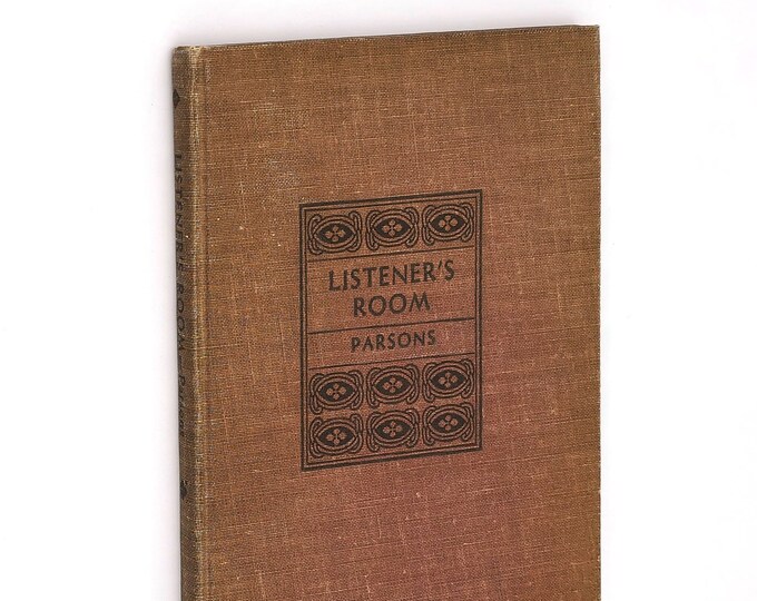 Listener's Room MABLE HOLMES PARSONS 1940 Signed ~ Poetry ~ Oregon Author ~ Northwest