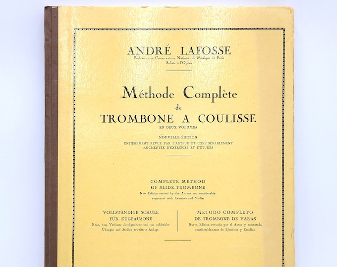 Complete Method of Slide-Trombone (Volume 2) LAFOSSE Exercises Studies Technique Etudes