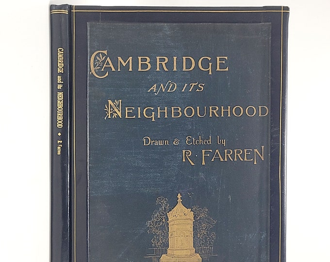 Cambridge and Its Neighbourhood By R. FARREN 1881 Engliand Architecture Engravings ~ Antique Art