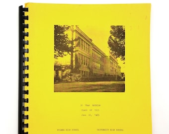 50 Year Class Reunion Book, Class of 1935 Eugene High School & University High School Oregon Lane County