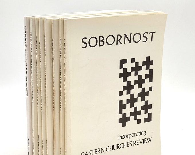 Sobornost ~Eastern Orthodox Church Journal (8 issues) theology, history, praxis, iconography, ecclesiology, monasticism, etc.