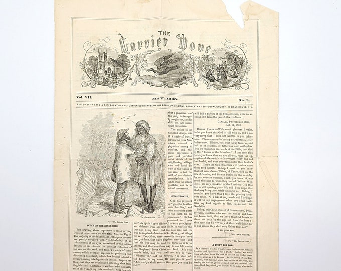 The Carrier Dove - May 1860 (Vol. VII, No. 9) Christian Missionary - West Africa - Cavalla Mission - Liberia - Episcopal