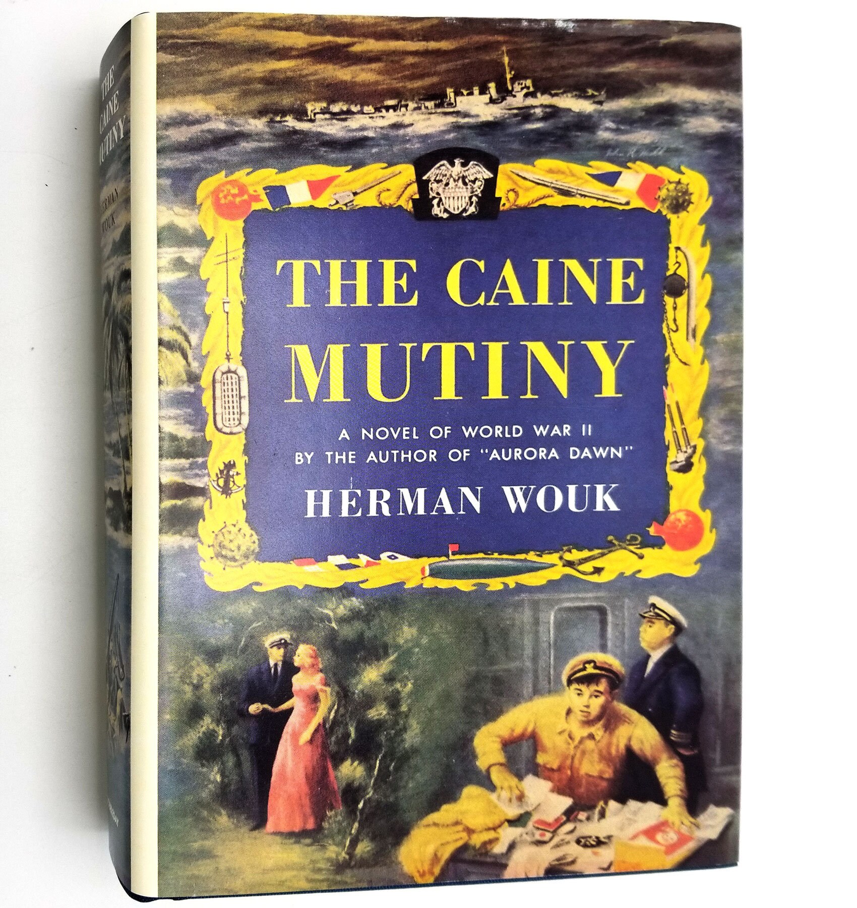 The Caine Mutiny By Herman Wouk Hardcover And Dust Jacket In