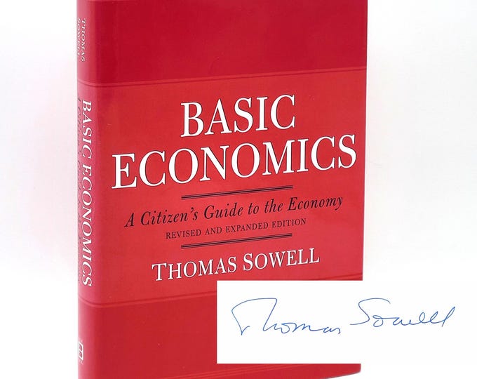 Basic Economics 2004 Thomas Sowell SIGNED
