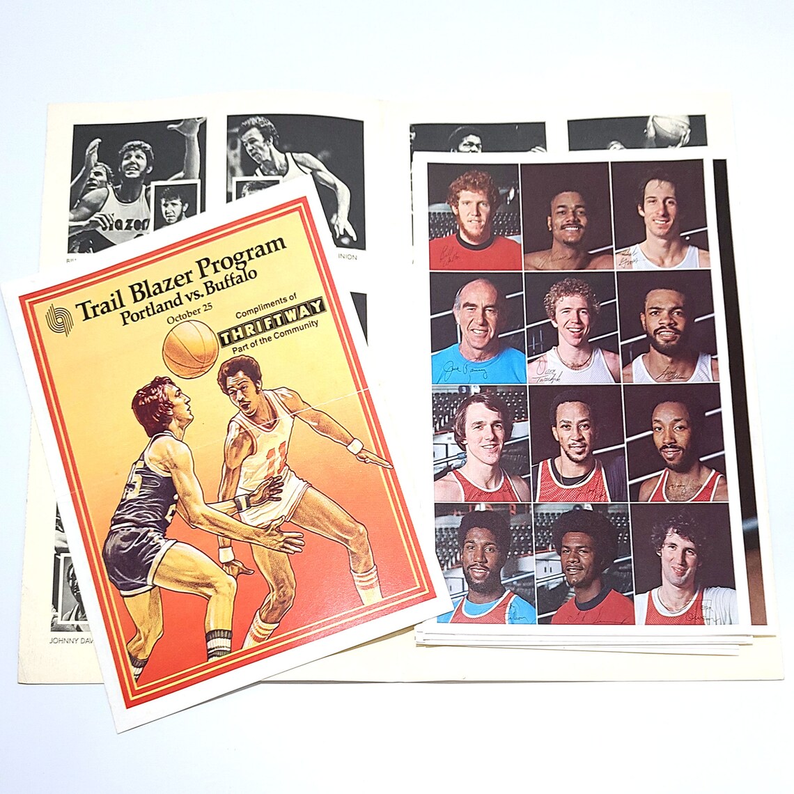 19771978 Portland Trail Blazers Player photos & game program Etsy