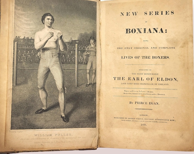 Boxiana [New Series Vol I & II] 1828/1829 Pierce Egan ~ British Boxing Pugilism in the 1820s ~ Biographies+History ~ United Kingdom, England