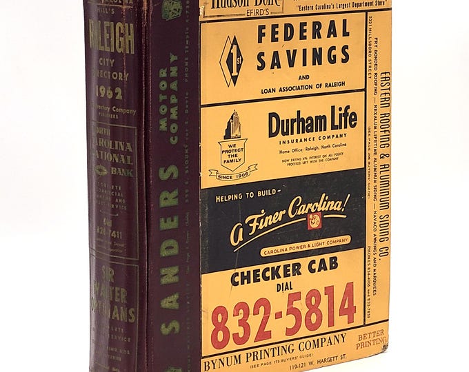Hill's 1962 Raleigh City Directory (Wake County, North Carolina) ~ Genealogy