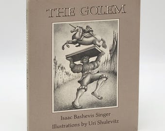 The Golem SIGNED Isaac Bashevis Singer / Illustrated by Uri Shulevitz ~ First Edition 1982
