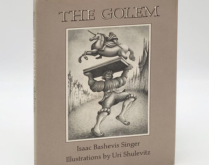 The Golem SIGNED Isaac Bashevis Singer / Illustrated by Uri Shulevitz ~ First Edition 1982