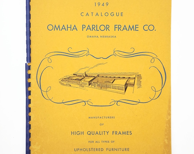 Omaha Parlor Frame Company 1949 Catalogue ~ Mid-century Furniture Catalog: Davenports, Chairs, Sectionals, etc. ~ Nebraska