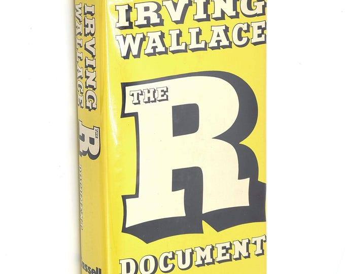 The R Document 1976 IRVING WALLACE First British Edition ~ Political Thriller / FBI Director attempts to undermine the United States