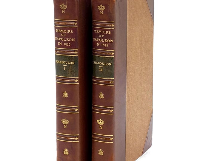 Memoirs of the Private Life, Return, and Reign of Napoleon in 1815 [Sangorski & Sutcliffe binding] 1820 Fleury de Chaboulon
