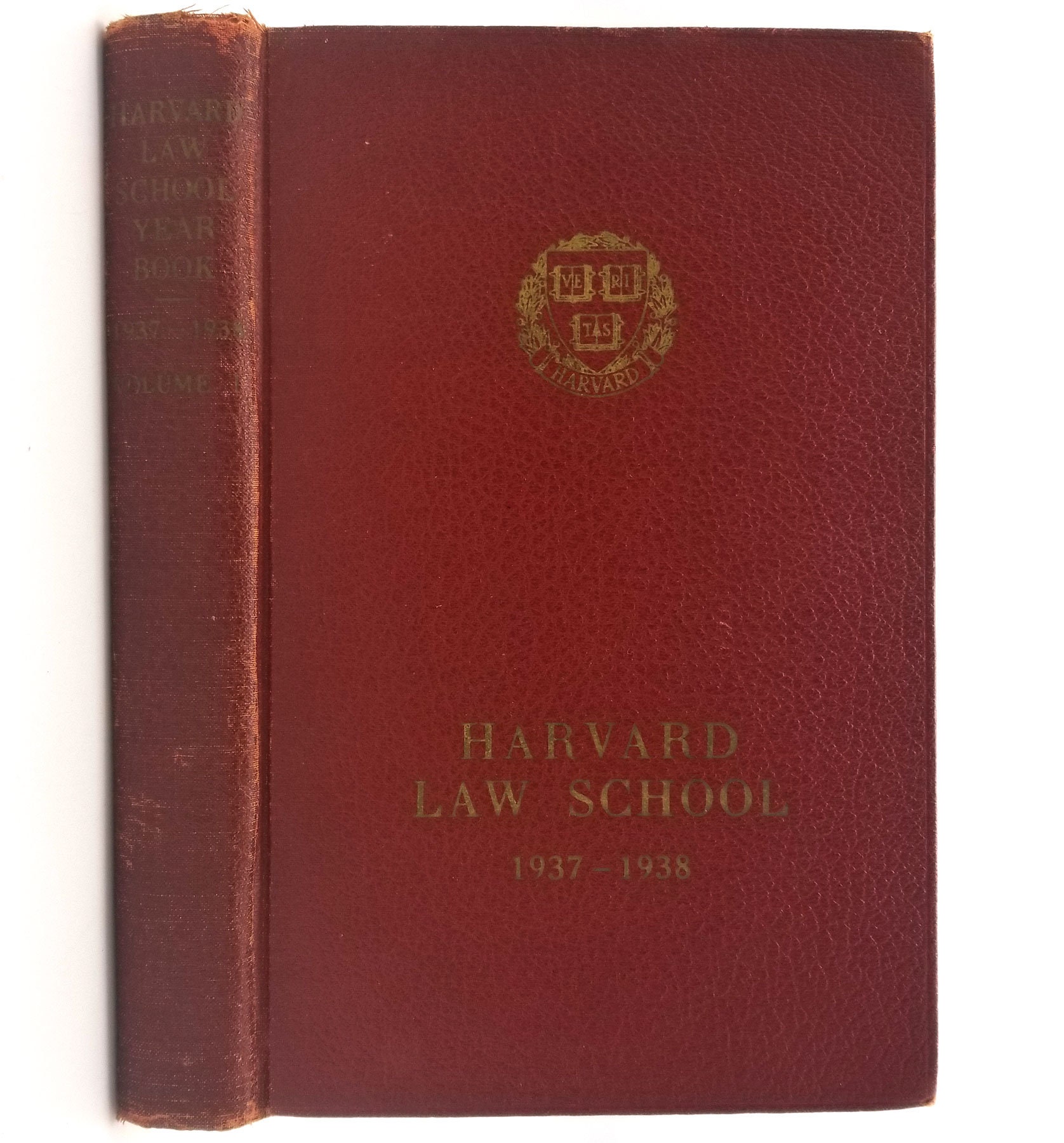 Harvard Law School Yearbook 19371938 Volume 1 Cambridge Etsy