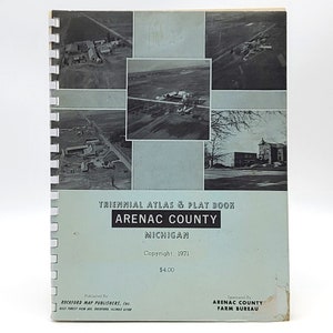 1971 Arenac County, Michigan, Land Atlas & Plat Book ~ Eigentumsbesitzkarten