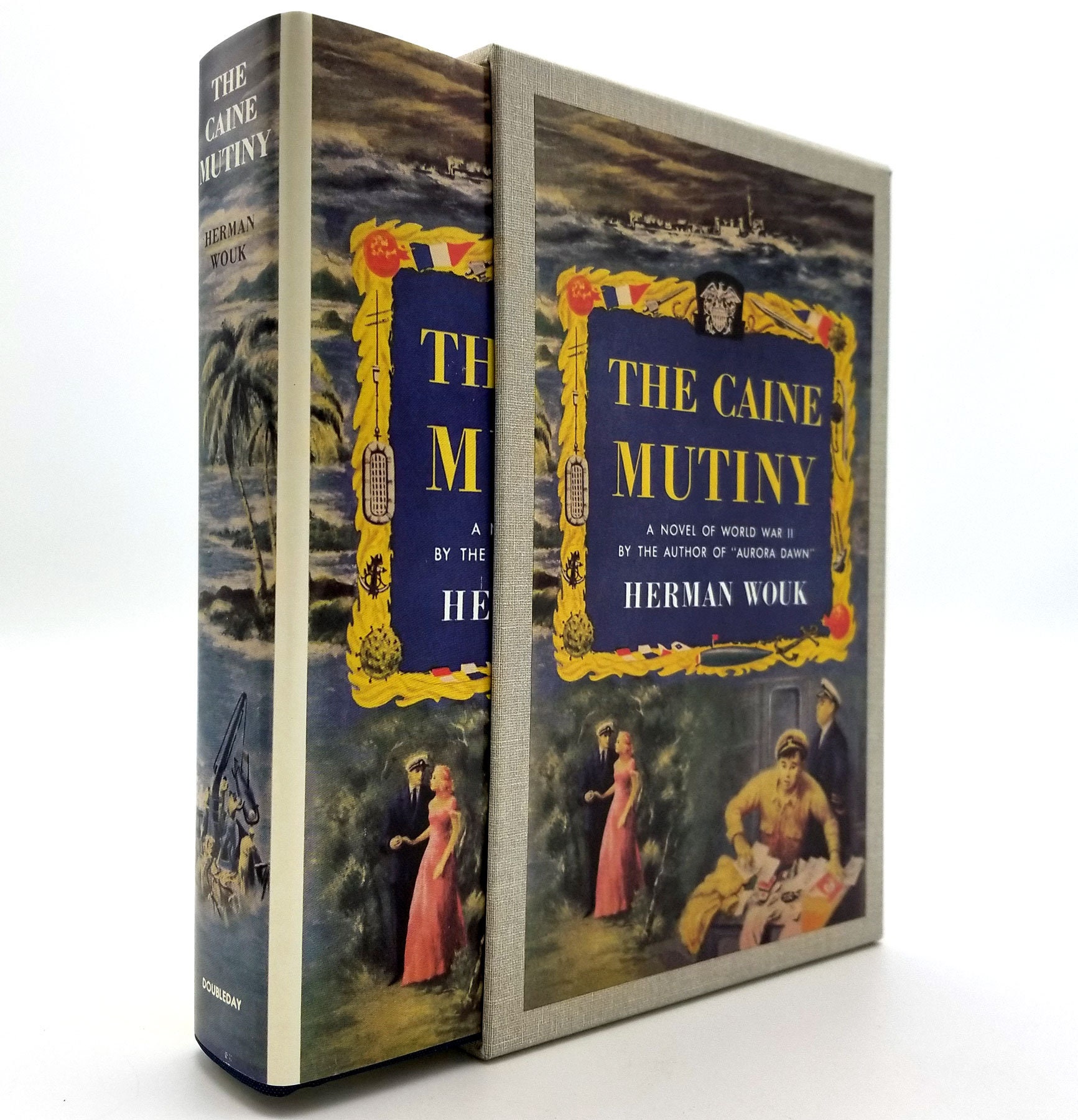 The Caine Mutiny By Herman Wouk Hardcover And Dust Jacket In