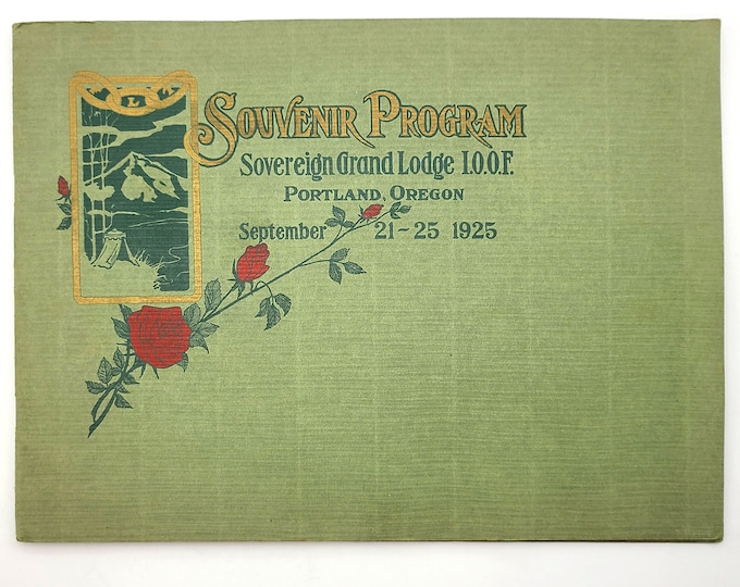 1925 IOOF Program 101st Annual Communication Odd Fellows & Rebekahs Portland Oregon