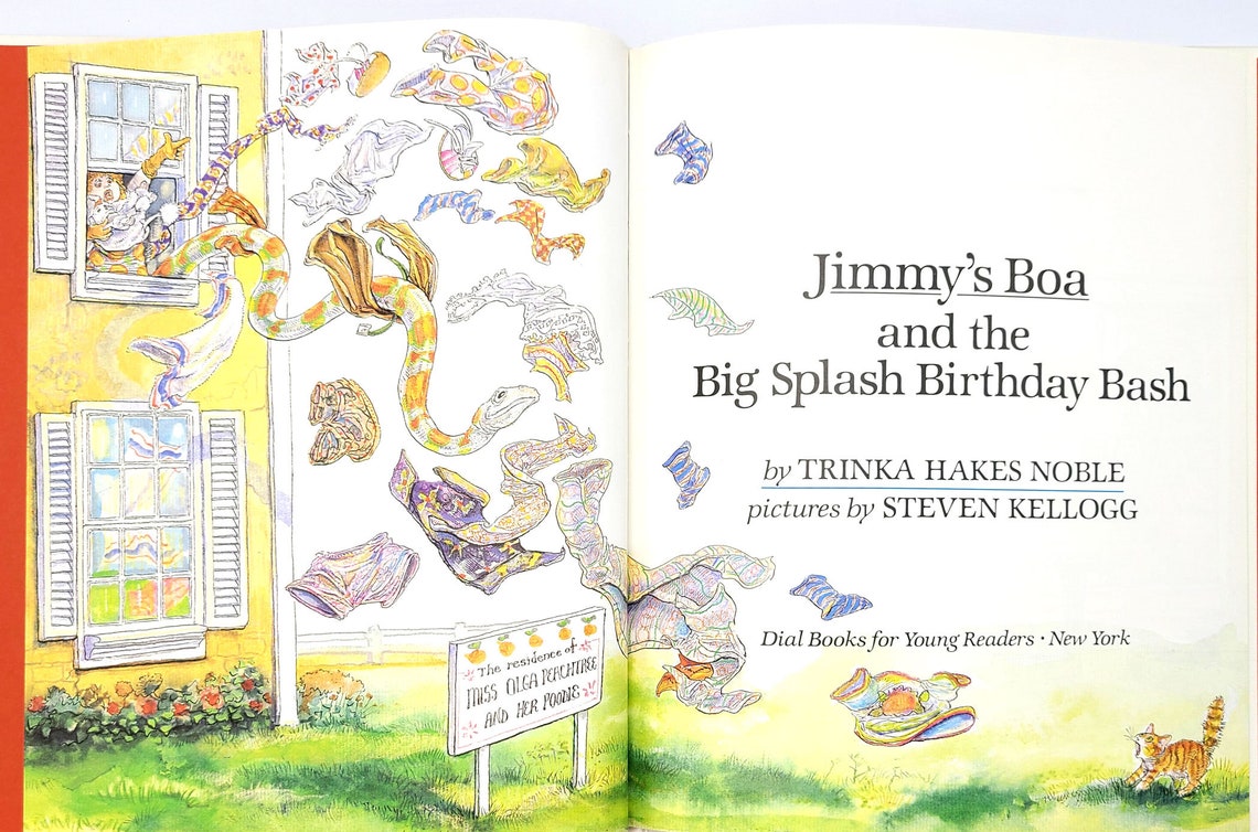 Jimmy's Boa and the Big Splash Birthday Bash SIGNED 1st Edition in Dust ...