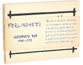 Tyrannus Nix? by LAWRENCE FERLINGHETTI 1973 with Watergate Rap Obi Band ~ Nixon Administration ~ Politics