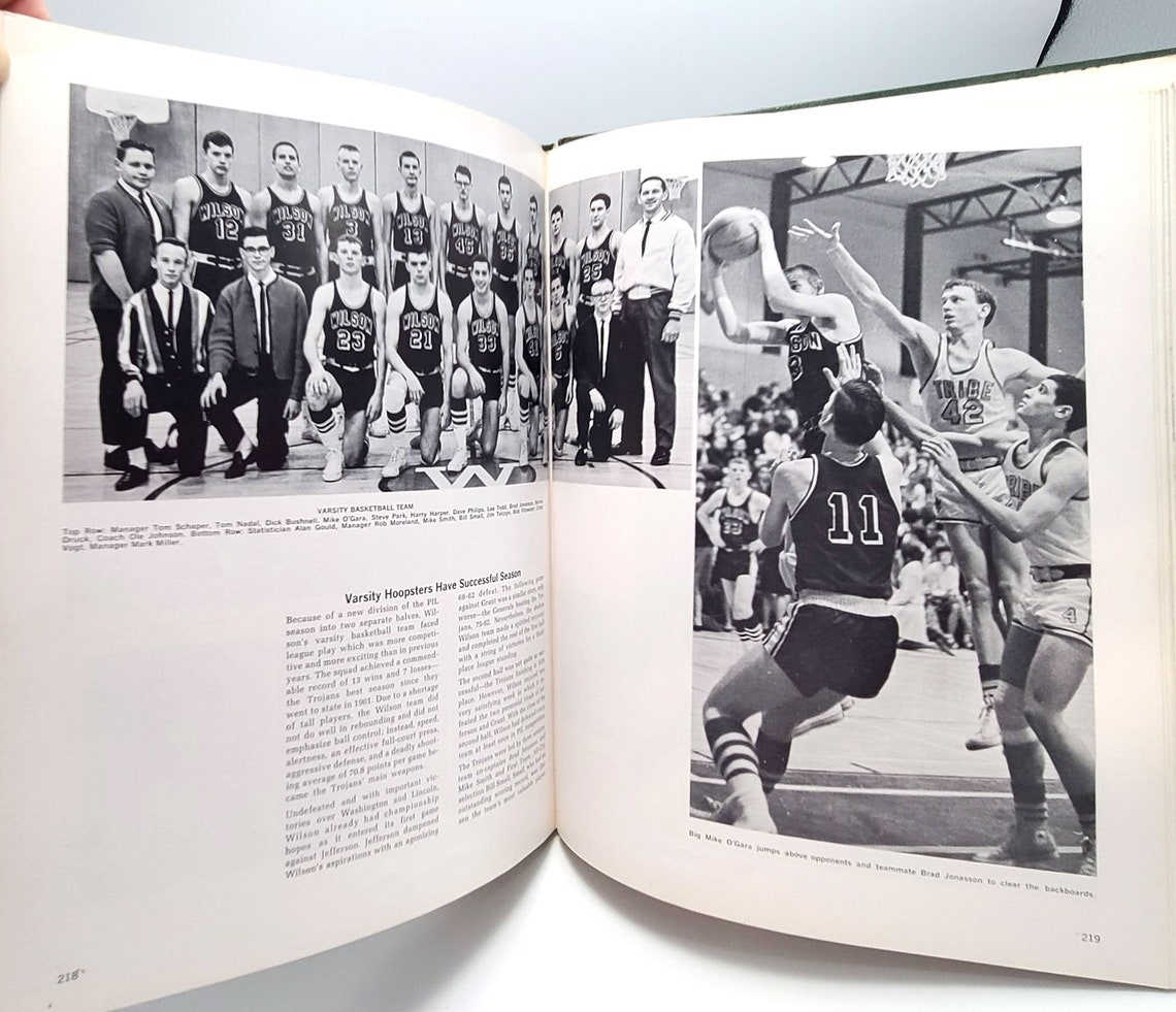 Woodrow Wilson High School portland, Oregon Yearbook 1964 Troyan Etsy