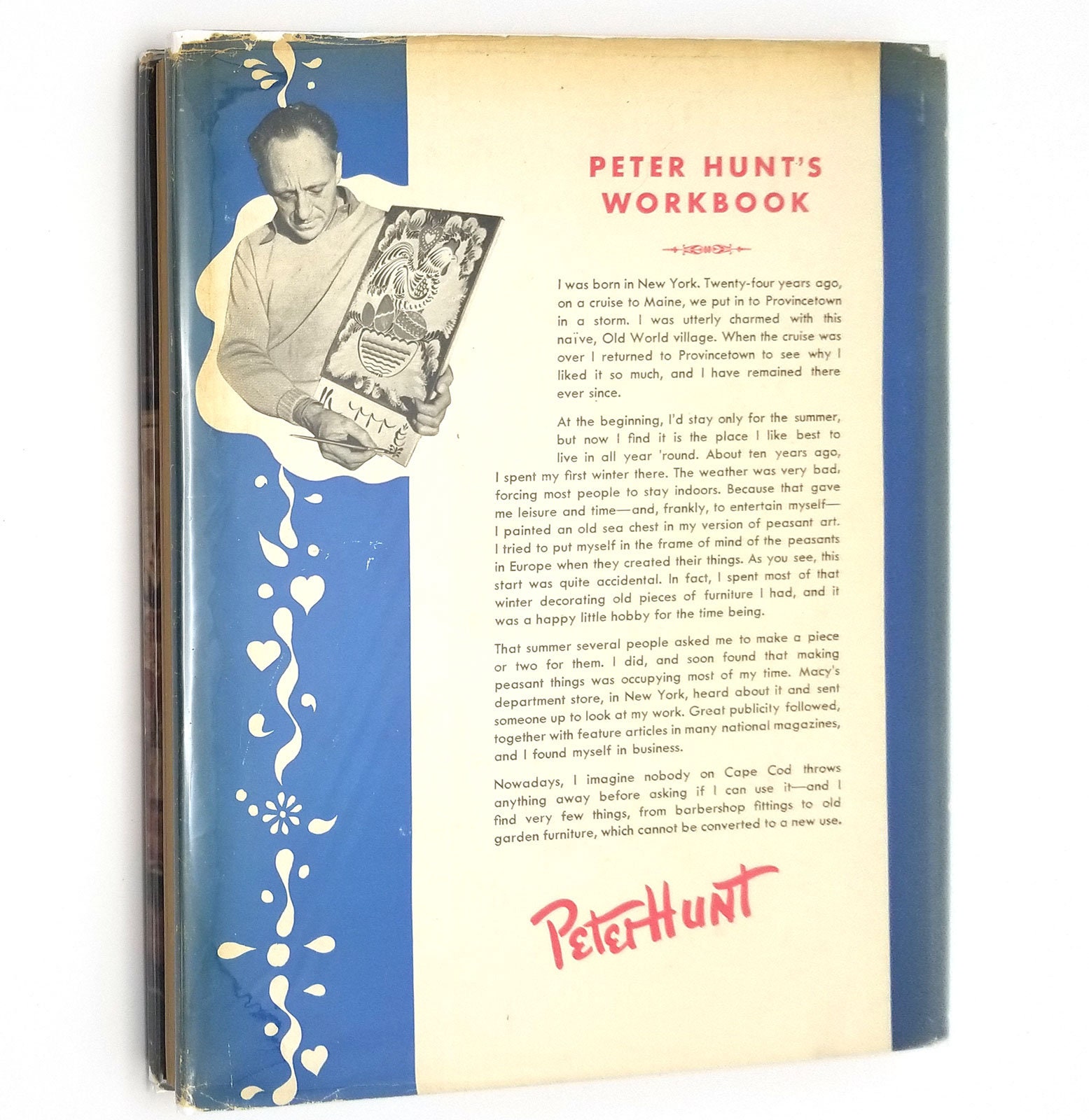 Peter Hunt S Workbook With Text Pictures Hardcover Hc W Dust