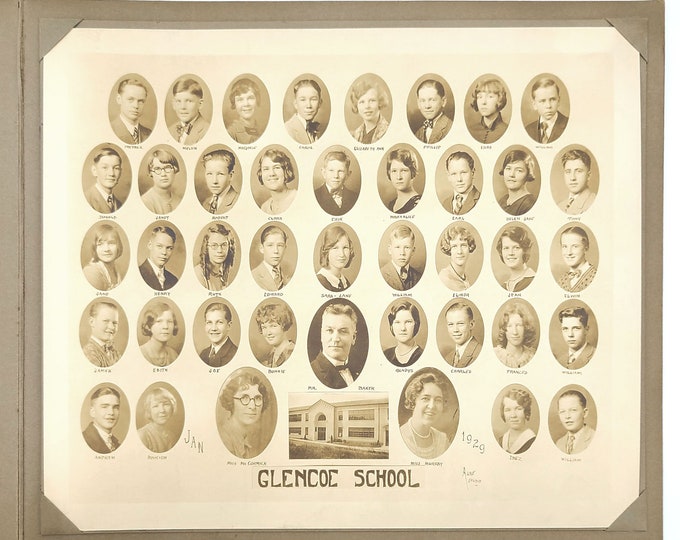 Glencoe School 1929 Portland Oregon 8th grade Class Photos (Washington High 1933)
