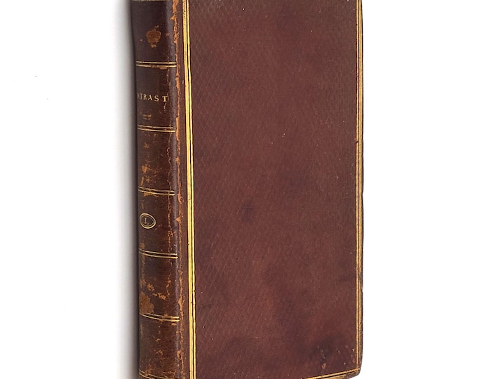The Contrast, Vol 1 (1791) by Anne Forster Berkeley, wife of Bishop Berkeley ~against Freethinkers ~letters to Rev. Adam Gordon of Hinxworth