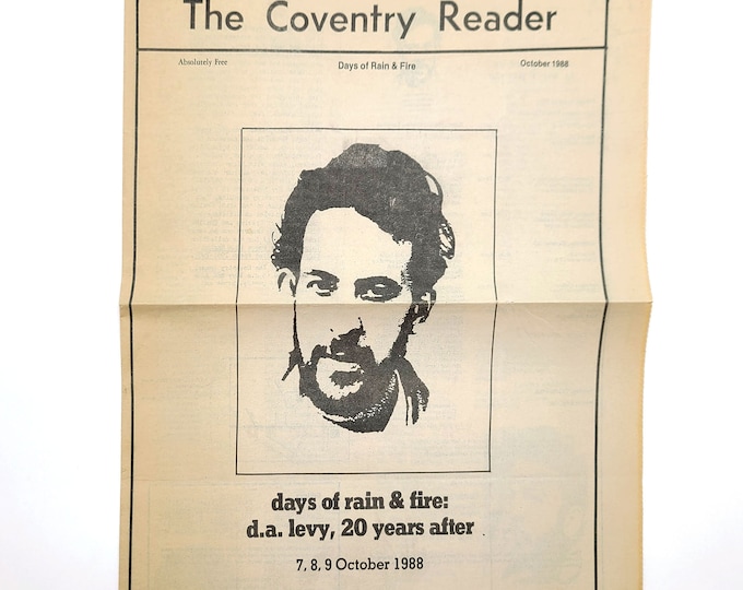 The Coventry Reader - October 1988 [d.a. levy memorial issue] Cleveland/Case Western Reserve University ~ poetry