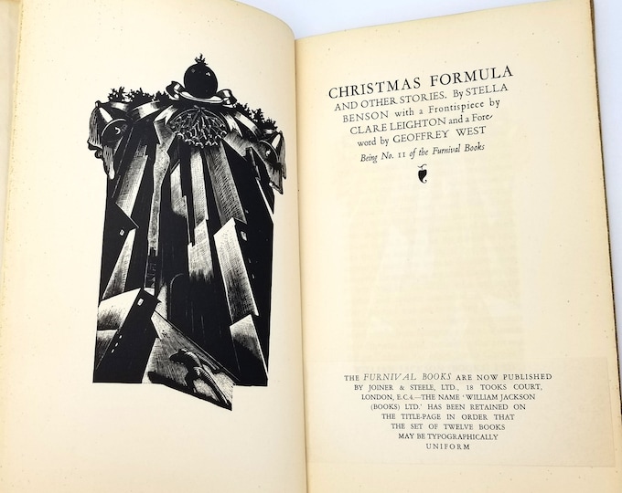 Christmas Formula and Other Stories SIGNED Numbered 1932 by Stella Benson illustrated by Clare Leighton - Furnival Books